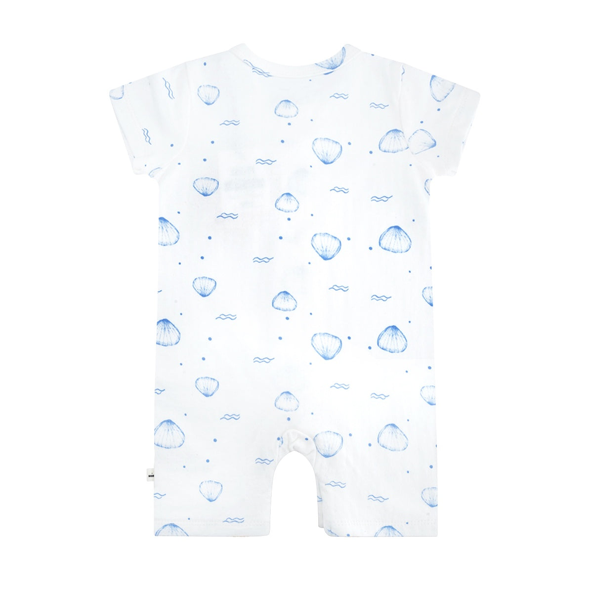 Petit Maison|Sem bodysuit s/sl double jersey | AOP Blue Whale