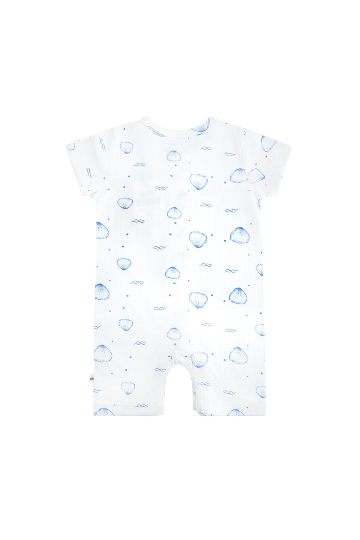 Petit Maison|Sem bodysuit s/sl double jersey | AOP Blue Whale