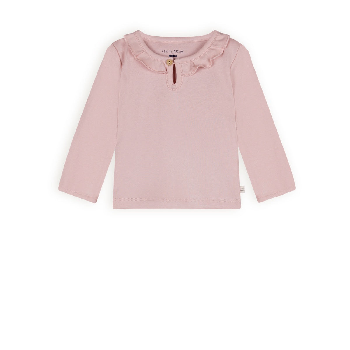 Petit maison | Kaya Longsleeve ruffle | Pastel pink