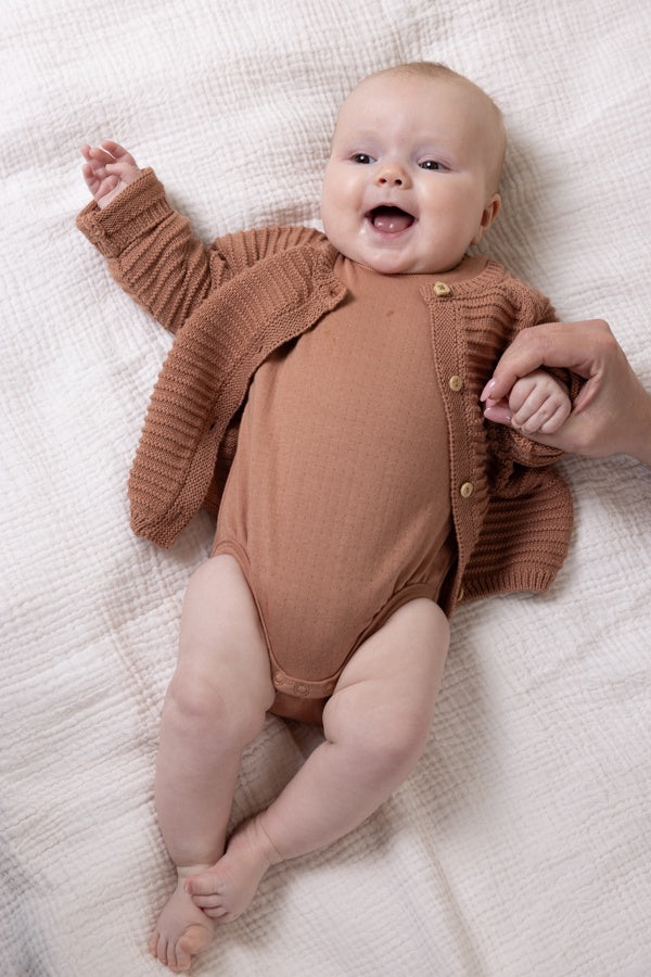 Petit maison | Scout boxy romper | Caramel