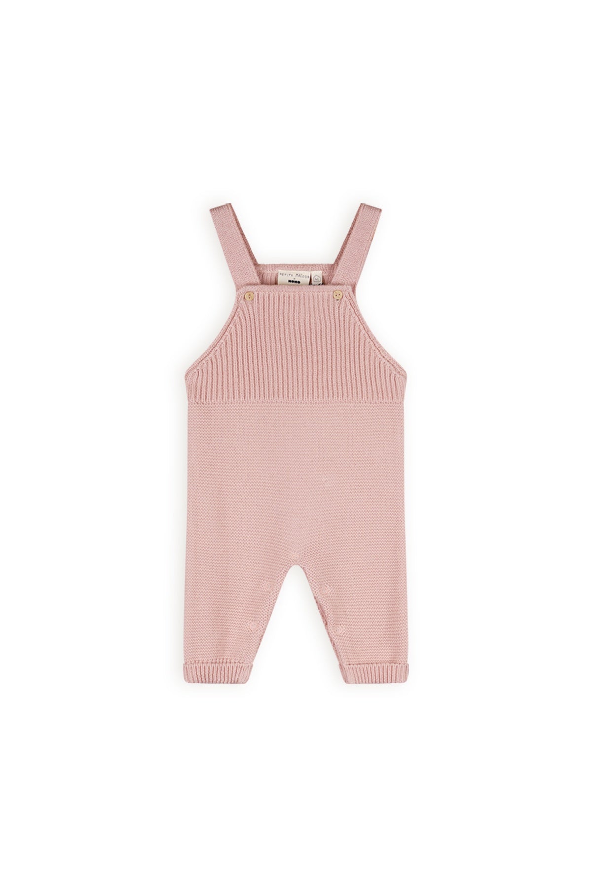 Petit maison | Seyo knitted salopet | pastel pink