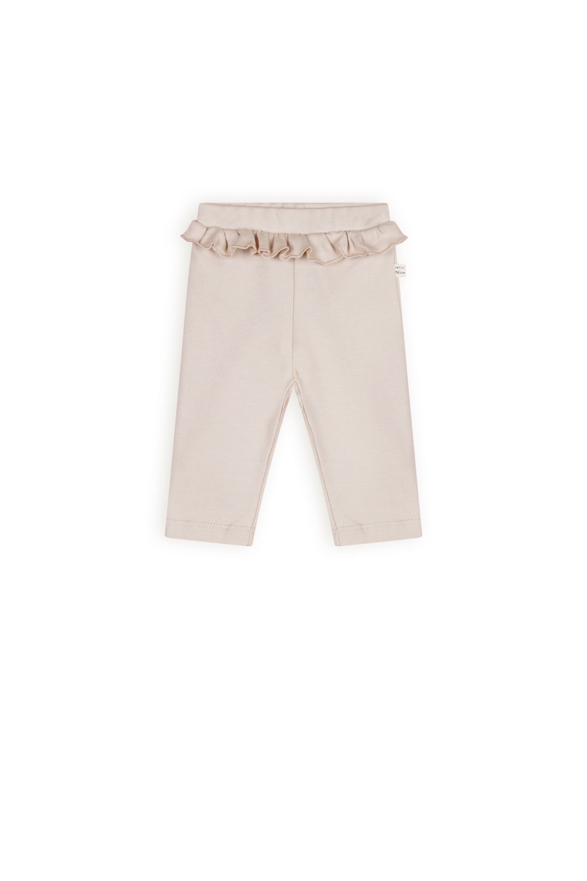 Petit maison | ruffle leggings | oatmeal