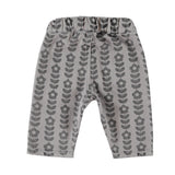 Piupiuchick | Baby trousers grey w/ black flowers