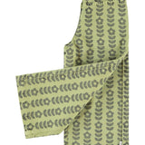 Piupiuchick | Flare trousers green w/ black flowers