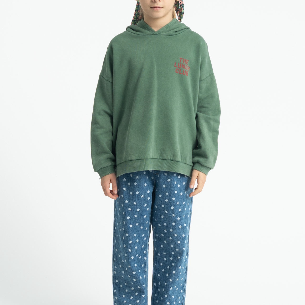 Piupiuchick | Hoodie green w/ apple print