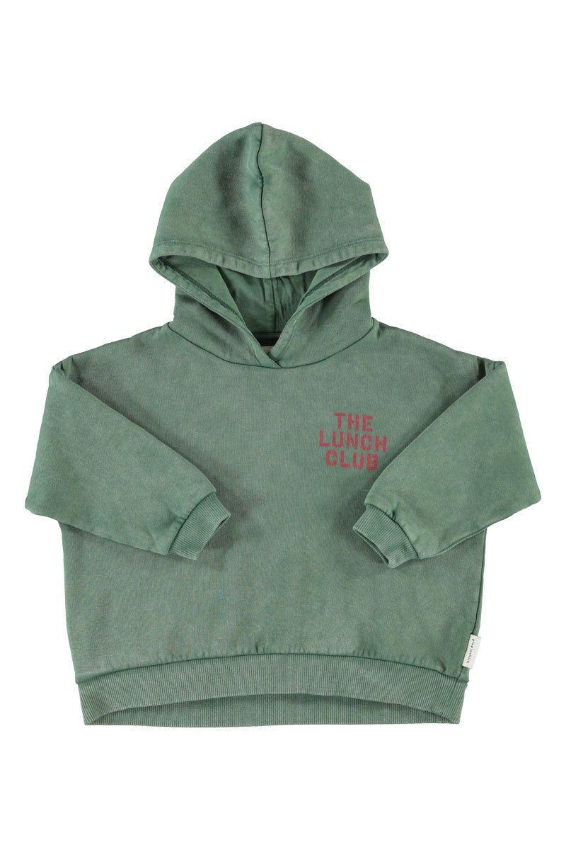 Piupiuchick | Hoodie green w/ apple print