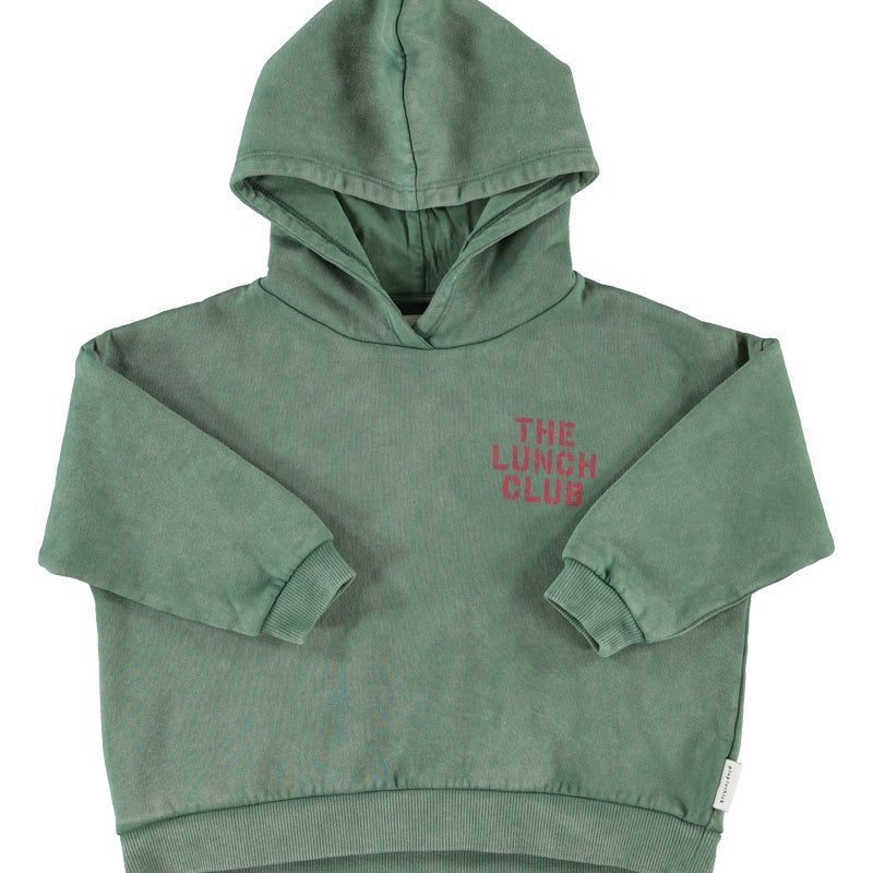 Piupiuchick | Hoodie green w/ apple print