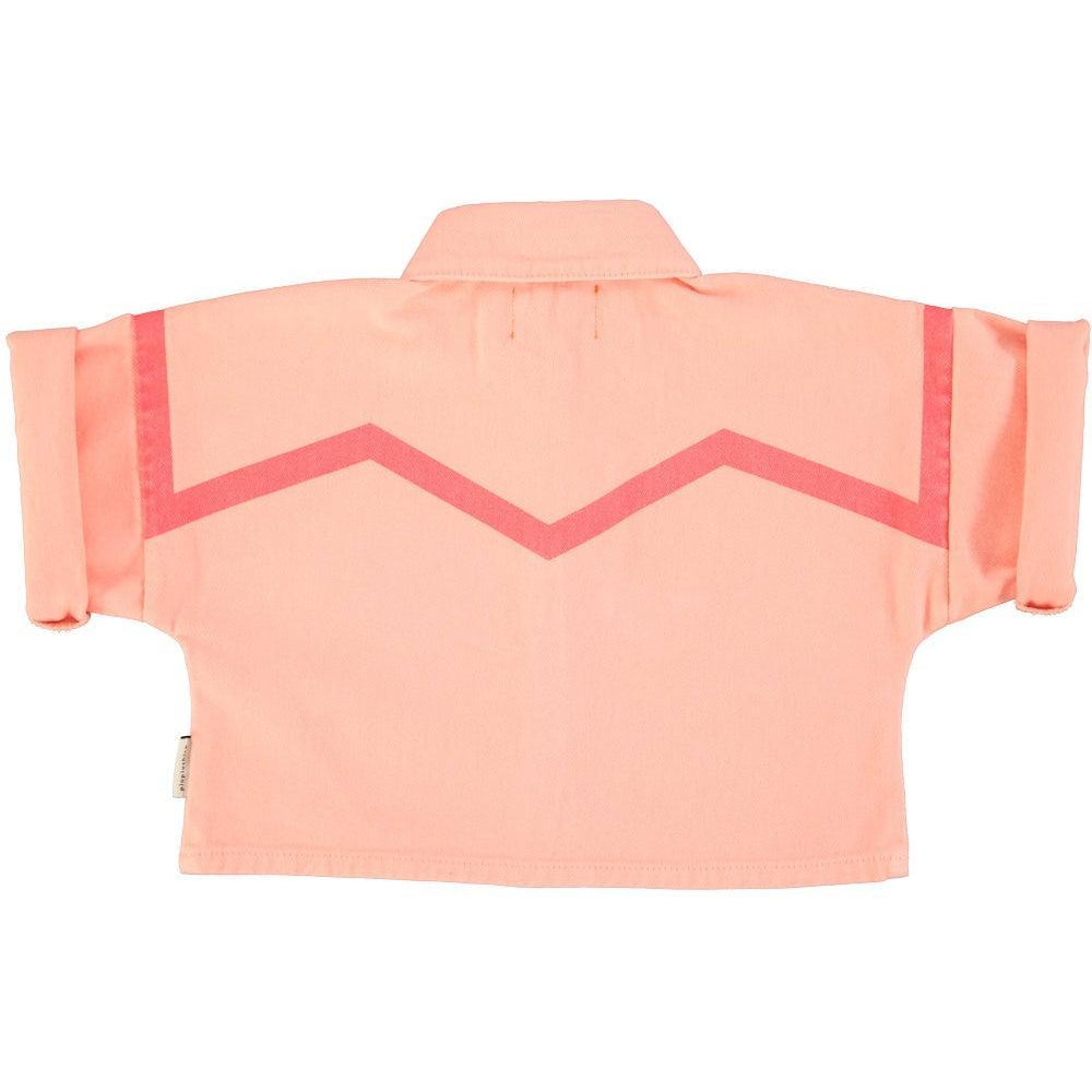 Piupiuchick Jacket SS Pink w/ lines