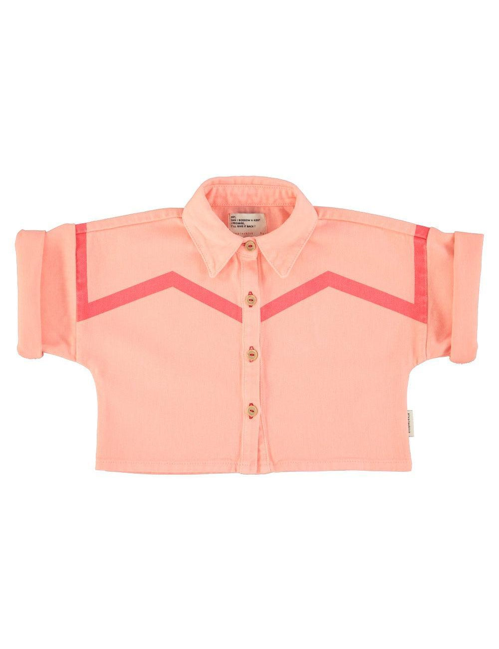 Piupiuchick Jacket SS Pink w/ lines
