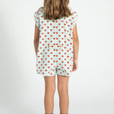 Piupiuchick Jumpsuit lightblue w/ hearts