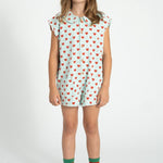 Piupiuchick Jumpsuit lightblue w/ hearts
