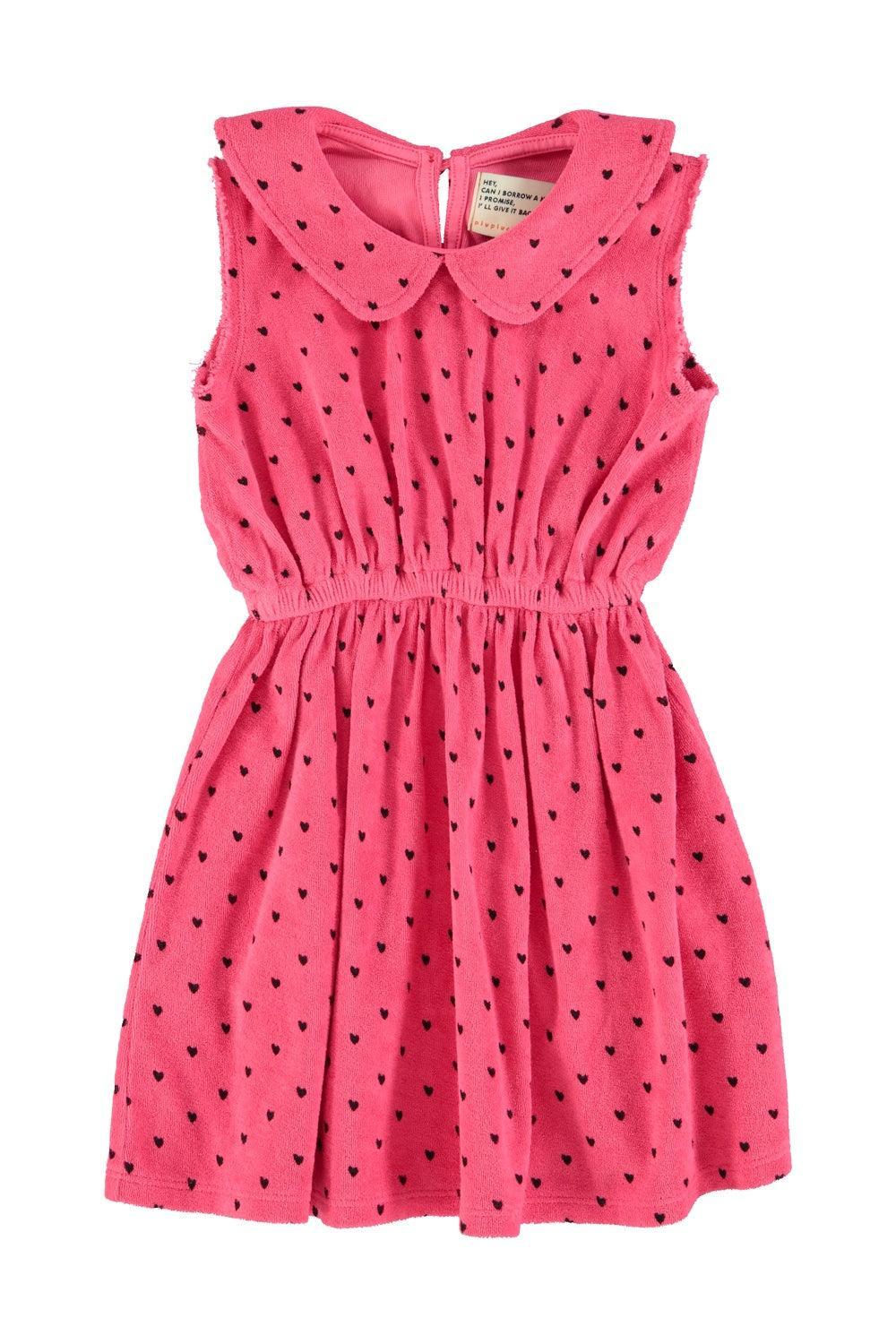 Piupiuchick Short Dress w/ collar Pink