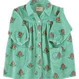 Piupiuchick | Short dress green w/ big flowers
