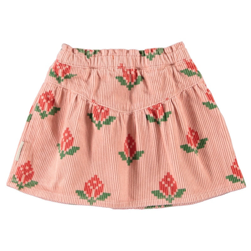 Piupiuchick | Short skirt pink w/ big flowers