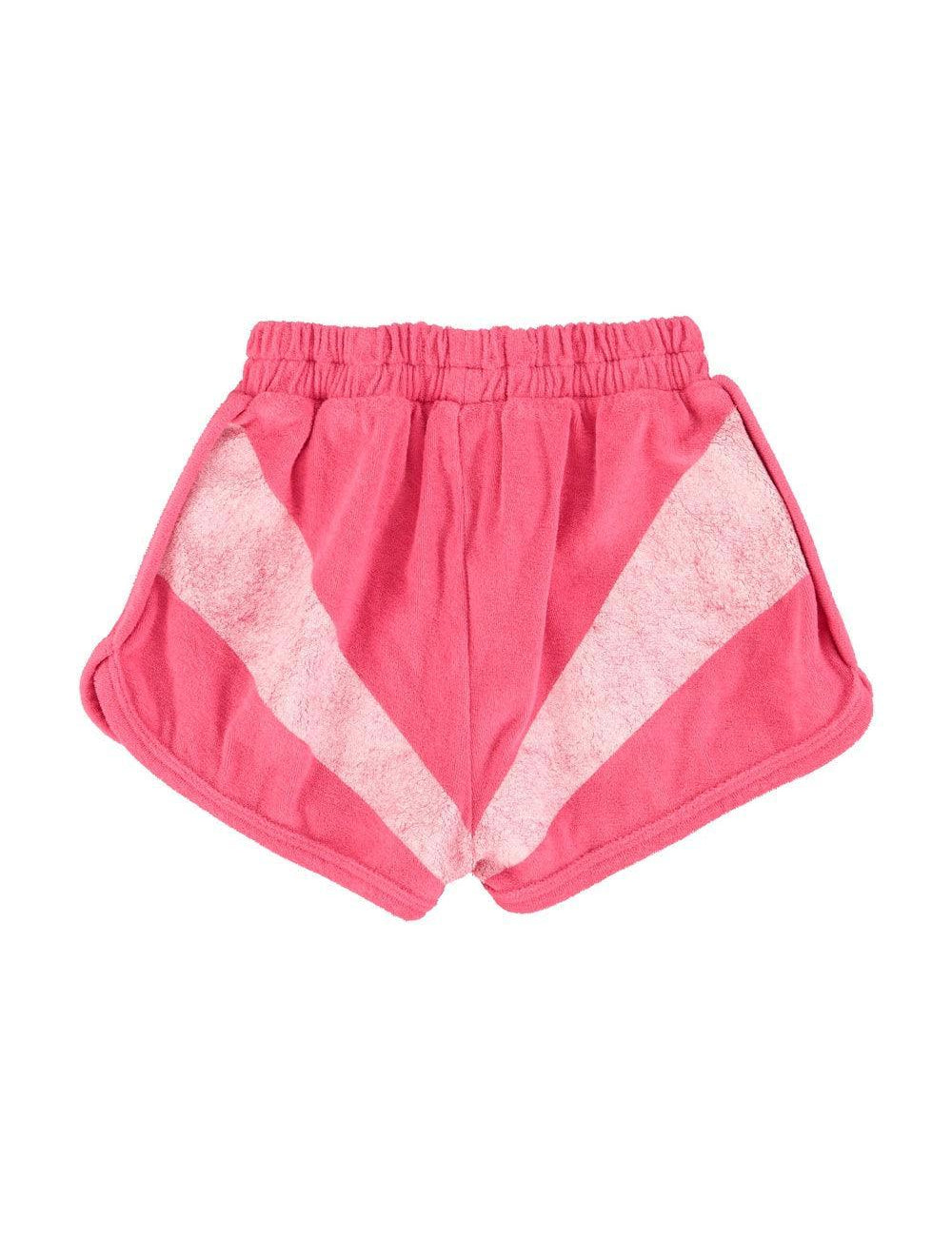 Piupiuchick Shorts Pink w/ white stripes