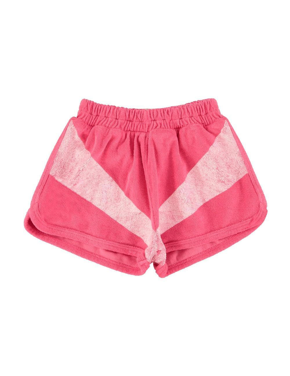 Piupiuchick Shorts Pink w/ white stripes