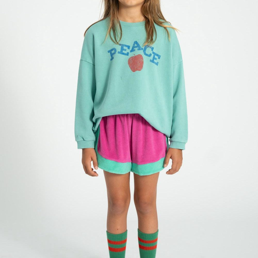 Piupiuchick Shorts fuchsia & green