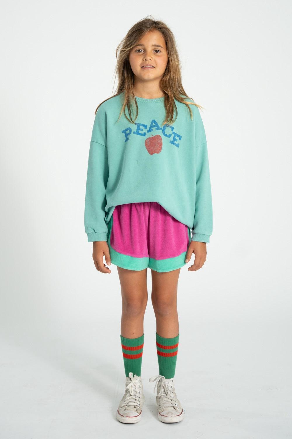 Piupiuchick Shorts fuchsia & green