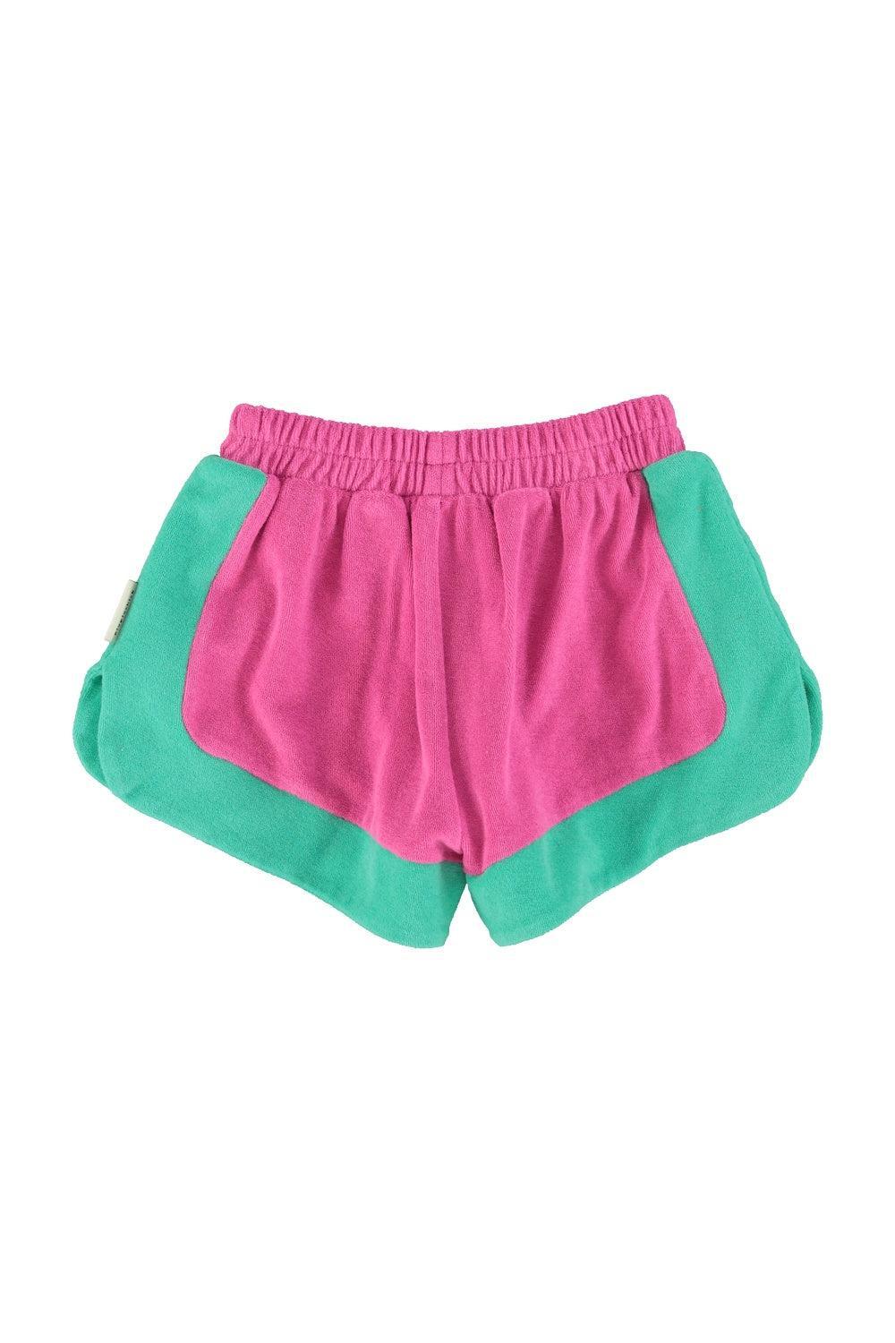 Piupiuchick Shorts fuchsia & green