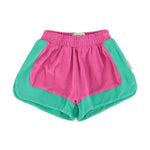 Piupiuchick Shorts fuchsia & green