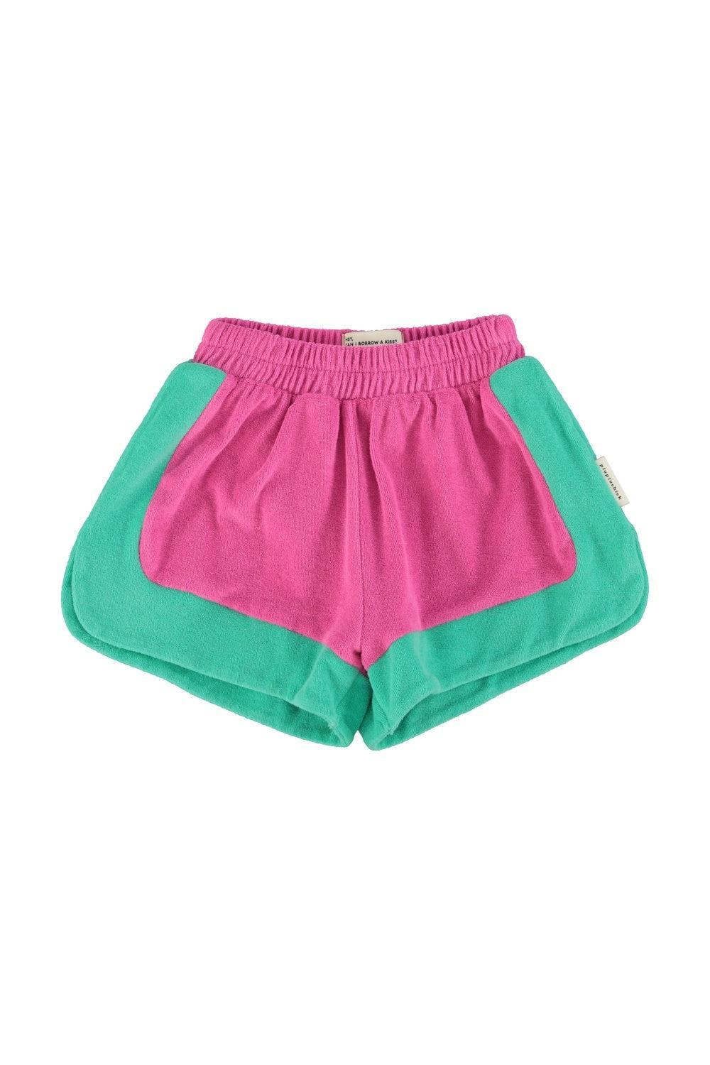 Piupiuchick Shorts fuchsia & green