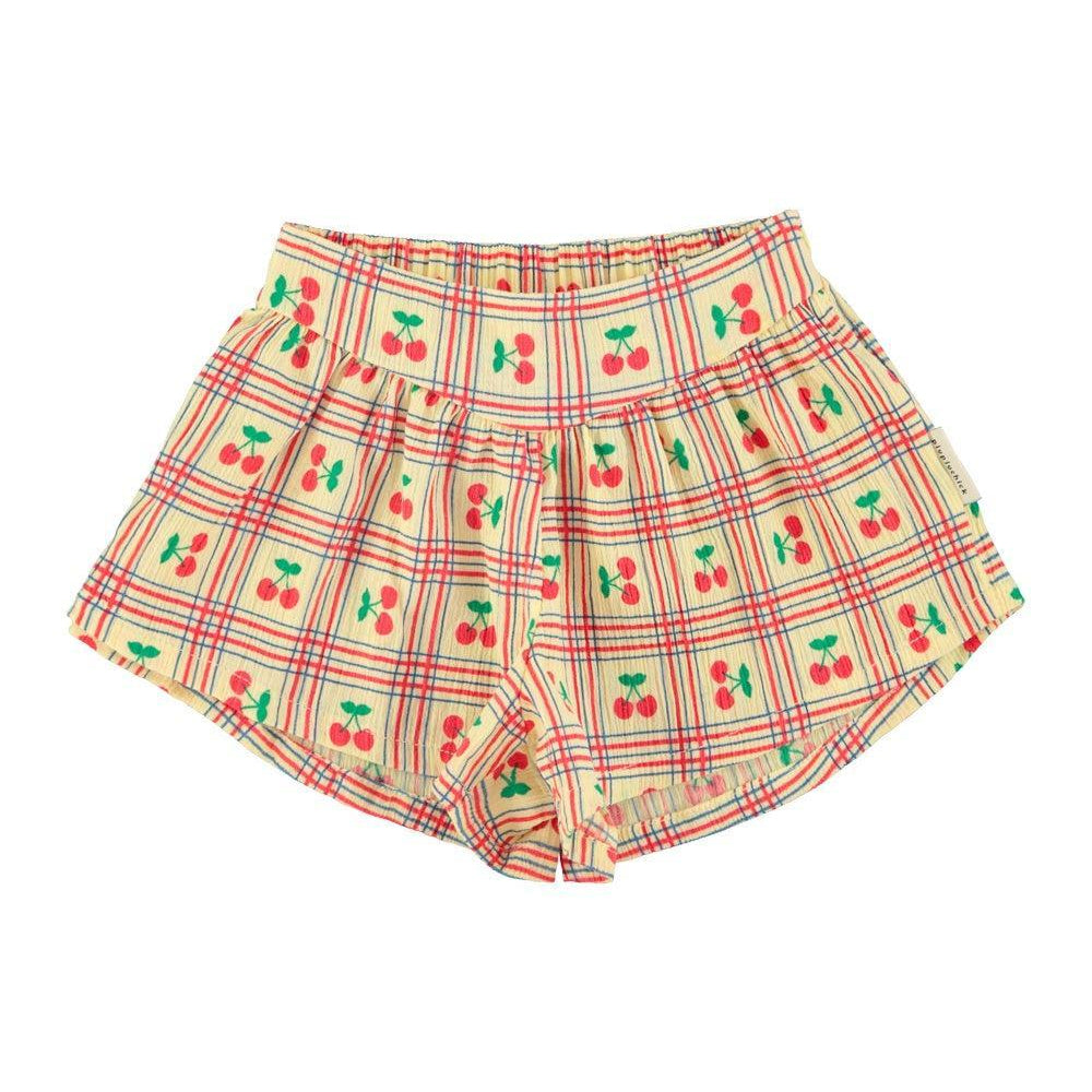 Piupiuchick Shorts light yellow w/ cherries allover