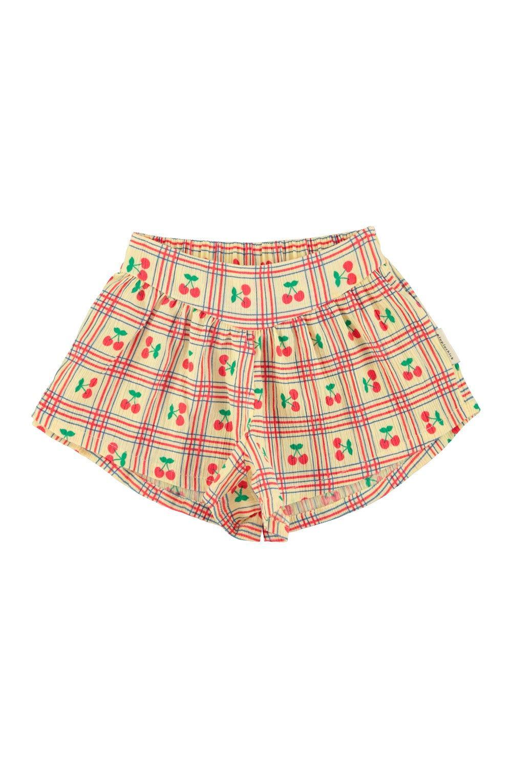 Piupiuchick Shorts light yellow w/ cherries allover