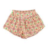 Piupiuchick Shorts light yellow w/ cherries allover