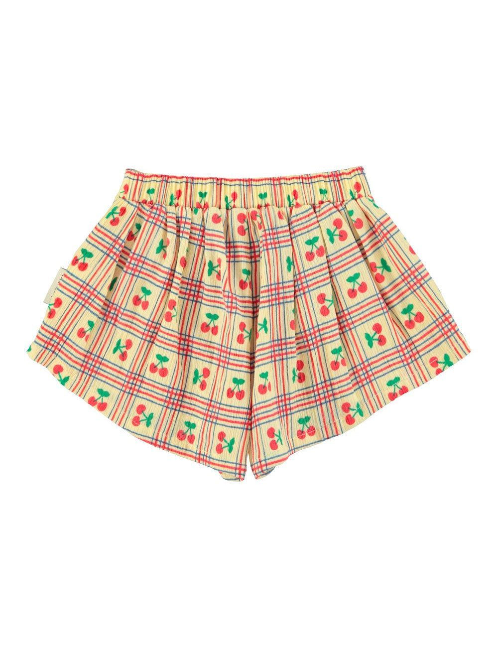 Piupiuchick Shorts light yellow w/ cherries allover