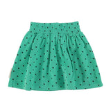 Piupiuchick Skirt green w/ black hearts