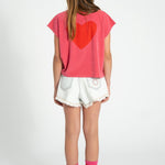 Piupiuchick Sleeveless Top w/ Amour print