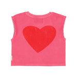 Piupiuchick Sleeveless Top w/ Amour print