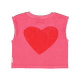 Piupiuchick Sleeveless Top w/ Amour print