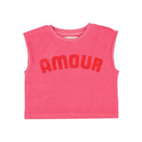 Piupiuchick Sleeveless Top w/ Amour print