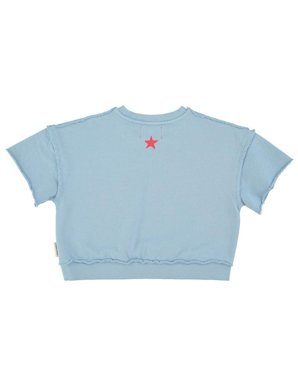 Piupiuchick Sweatshirt SS blue w/ A print