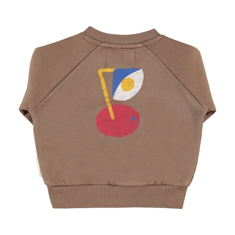 Piupiuchick | Sweatshirt brown w/ "captain" print