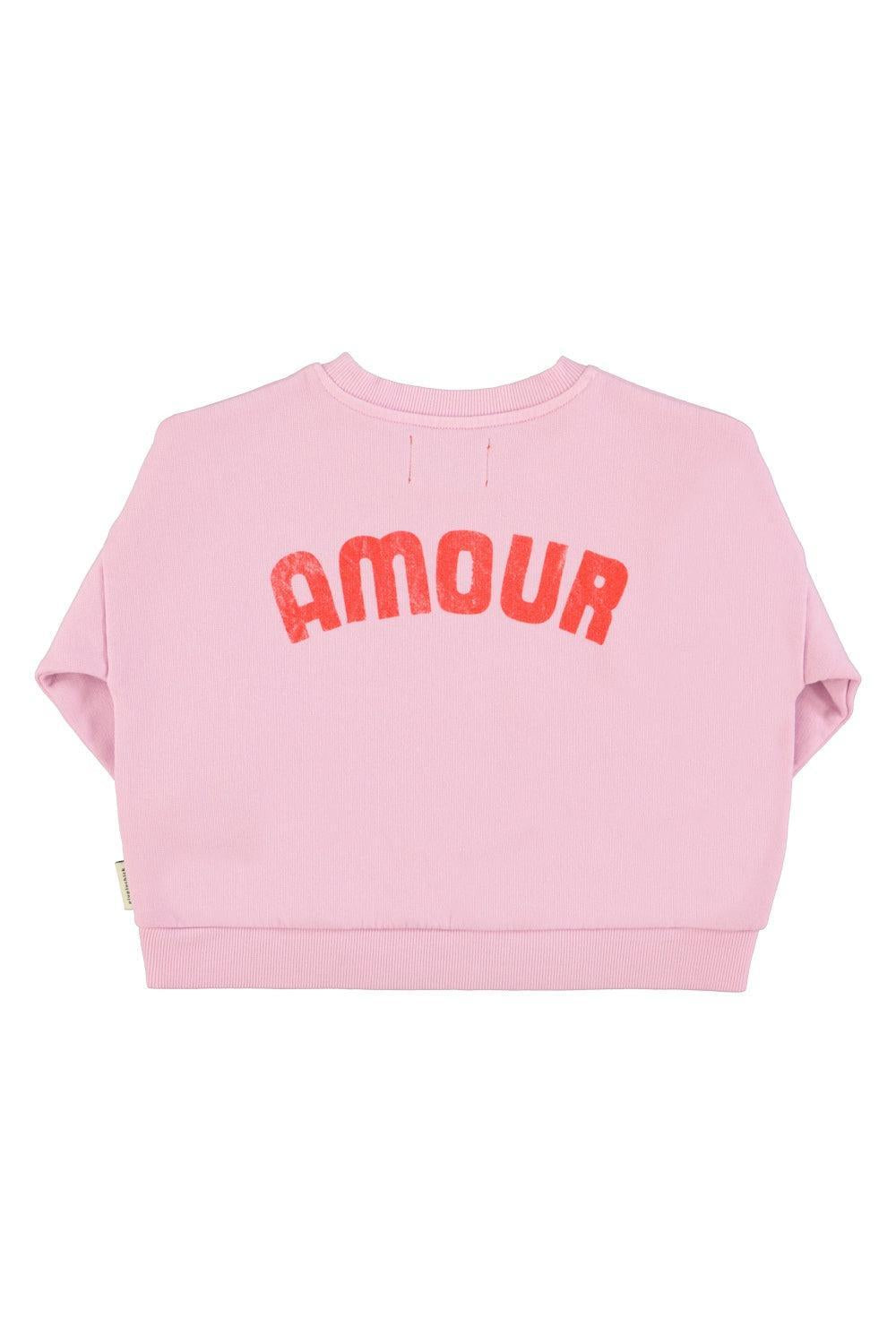 Piupiuchick Sweatshirt lilac w/ red heart