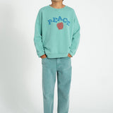 Piupiuchick Sweatshirt turquoise w/ peace