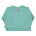 Piupiuchick Sweatshirt turquoise w/ peace