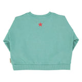 Piupiuchick Sweatshirt turquoise w/ peace