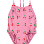 Piupiuchick Swimsuit pink w/ cherries