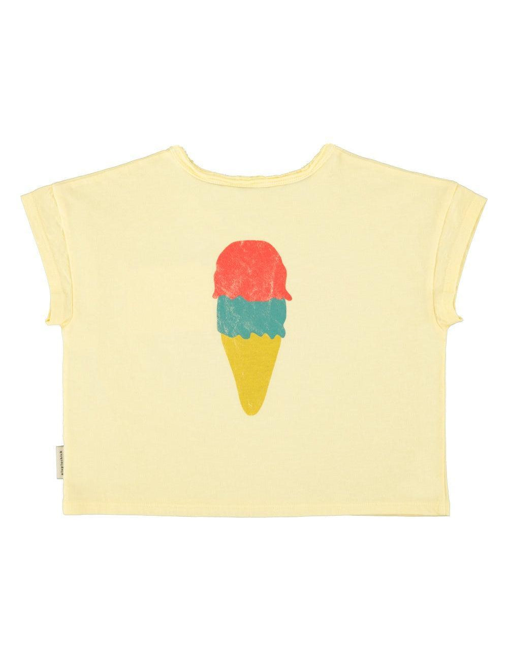 Piupiuchick T-shirt Light Yellow w/ Beach bar