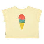 Piupiuchick T-shirt Light Yellow w/ Beach bar