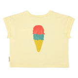 Piupiuchick T-shirt Light Yellow w/ Beach bar