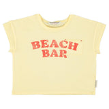 Piupiuchick T-shirt Light Yellow w/ Beach bar