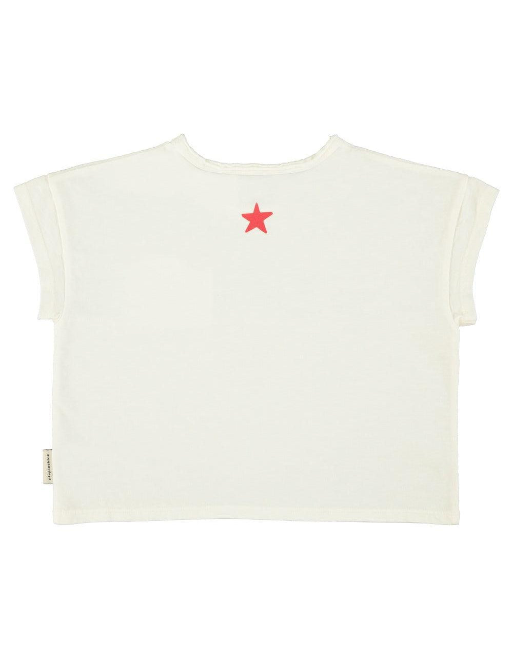 Piupiuchick T-shirt ecru w/ peace
