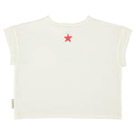 Piupiuchick T-shirt ecru w/ peace
