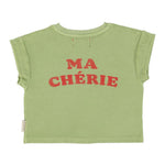 Piupiuchick T-shirt light olive w/ cherry