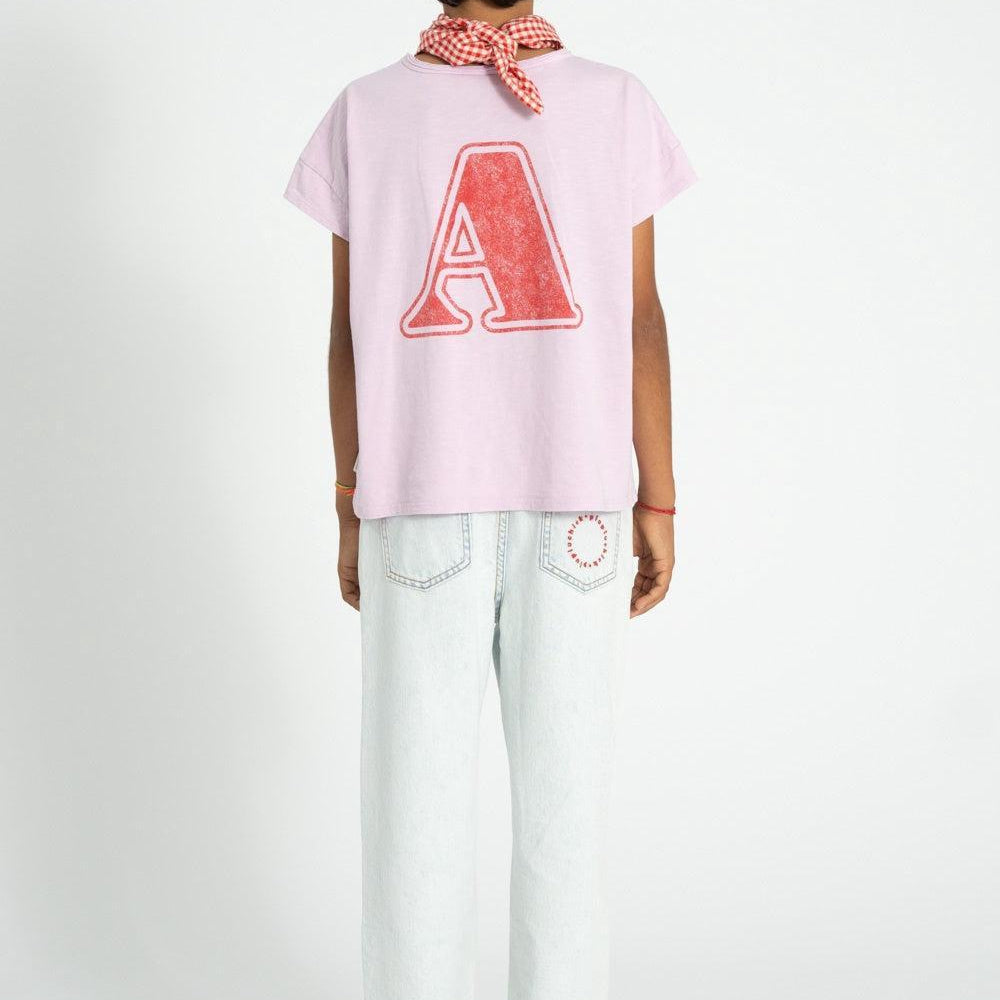 Piupiuchick T-shirt lilac w/ A print