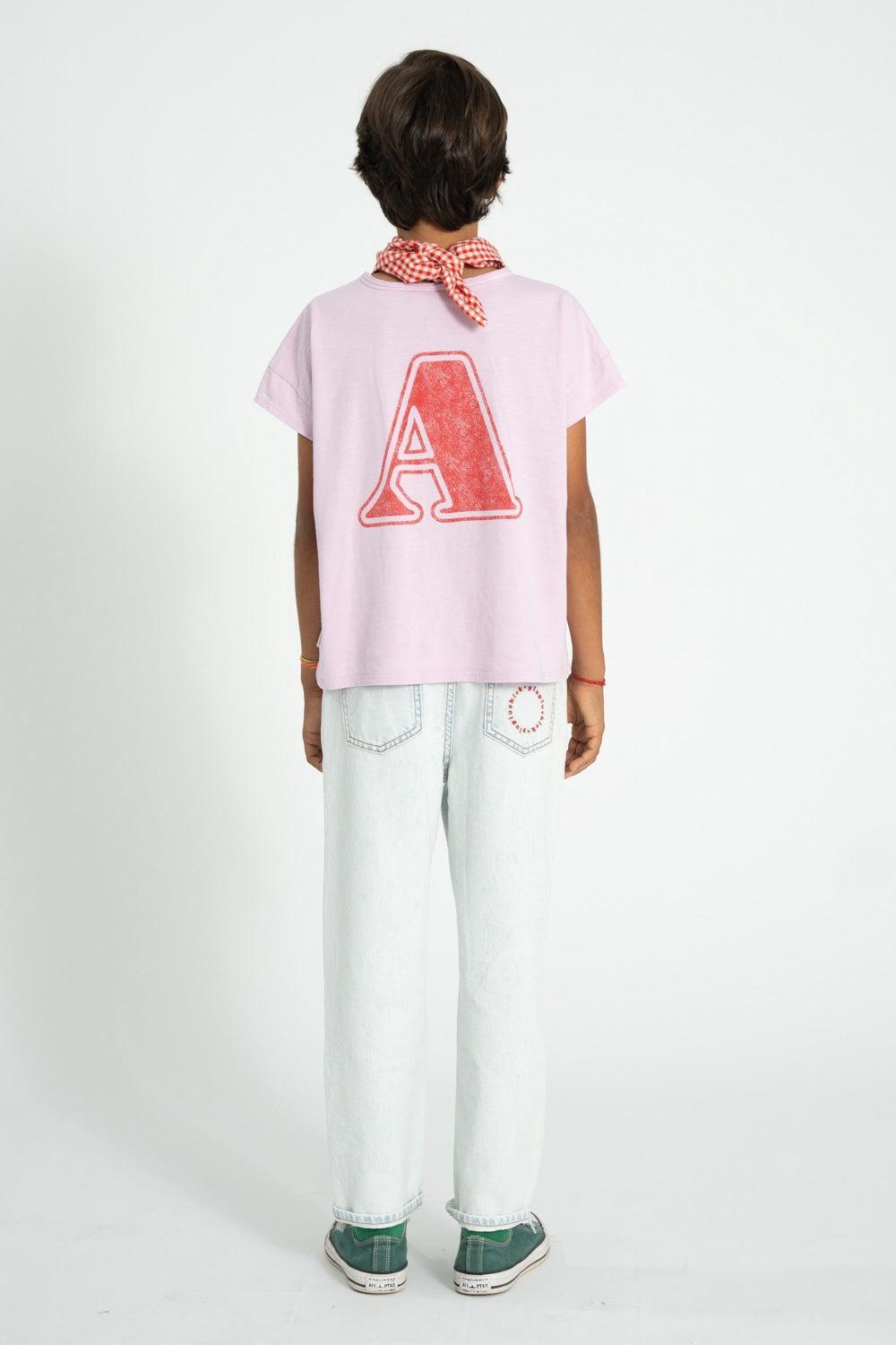 Piupiuchick T-shirt lilac w/ A print